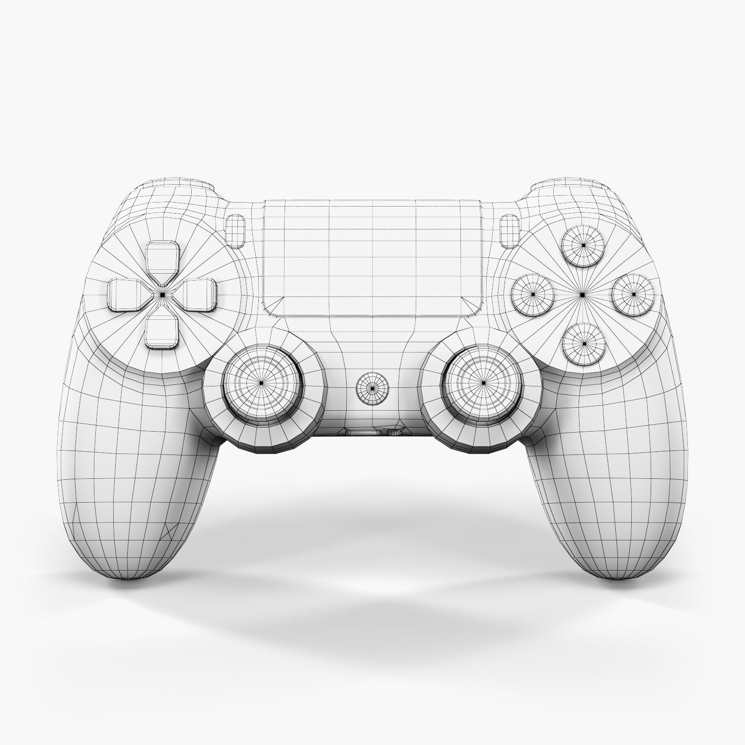 Sony PlayStation 4 Pro Low-poly 3D model_46