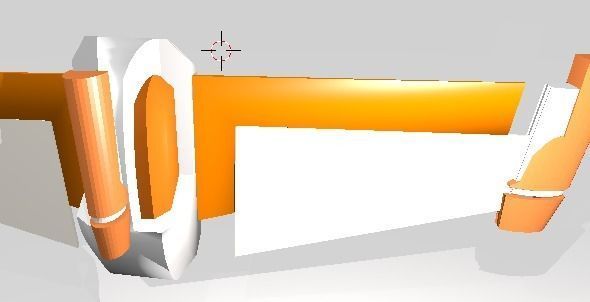 Futuristic War-Robot with Jetpack Low-poly 3D model_11