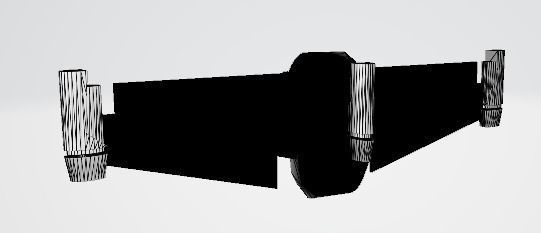 Futuristic War-Robot with Jetpack Low-poly 3D model_16