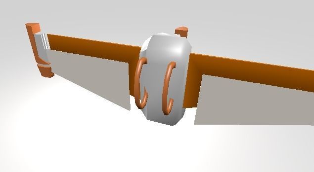 Futuristic War-Robot with Jetpack Low-poly 3D model_15