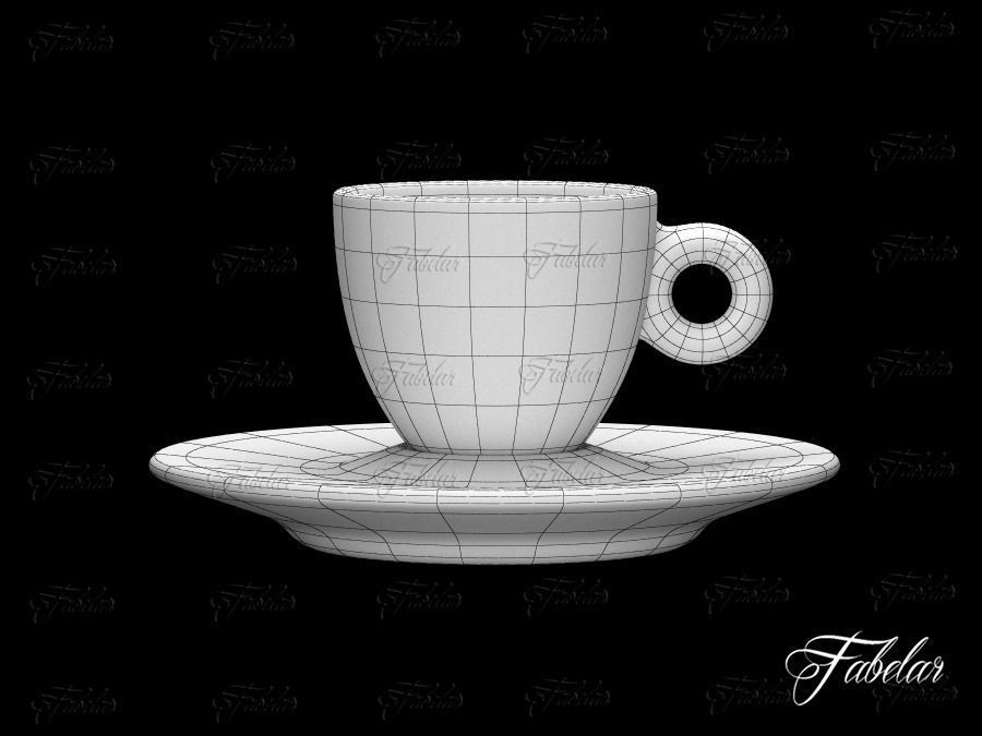 Illy coffee cup 3D model_4