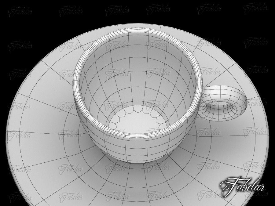 Illy coffee cup 3D model_5