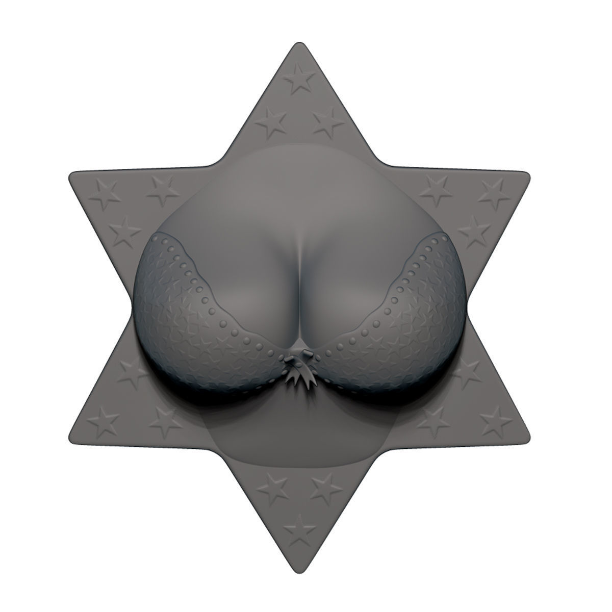 Cleavage Busty Bra Fridge Magnets set 3D print model_6
