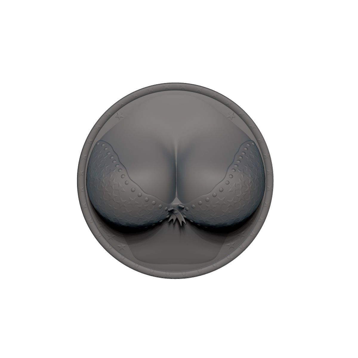 Cleavage Busty Bra Fridge Magnets set 3D print model_4