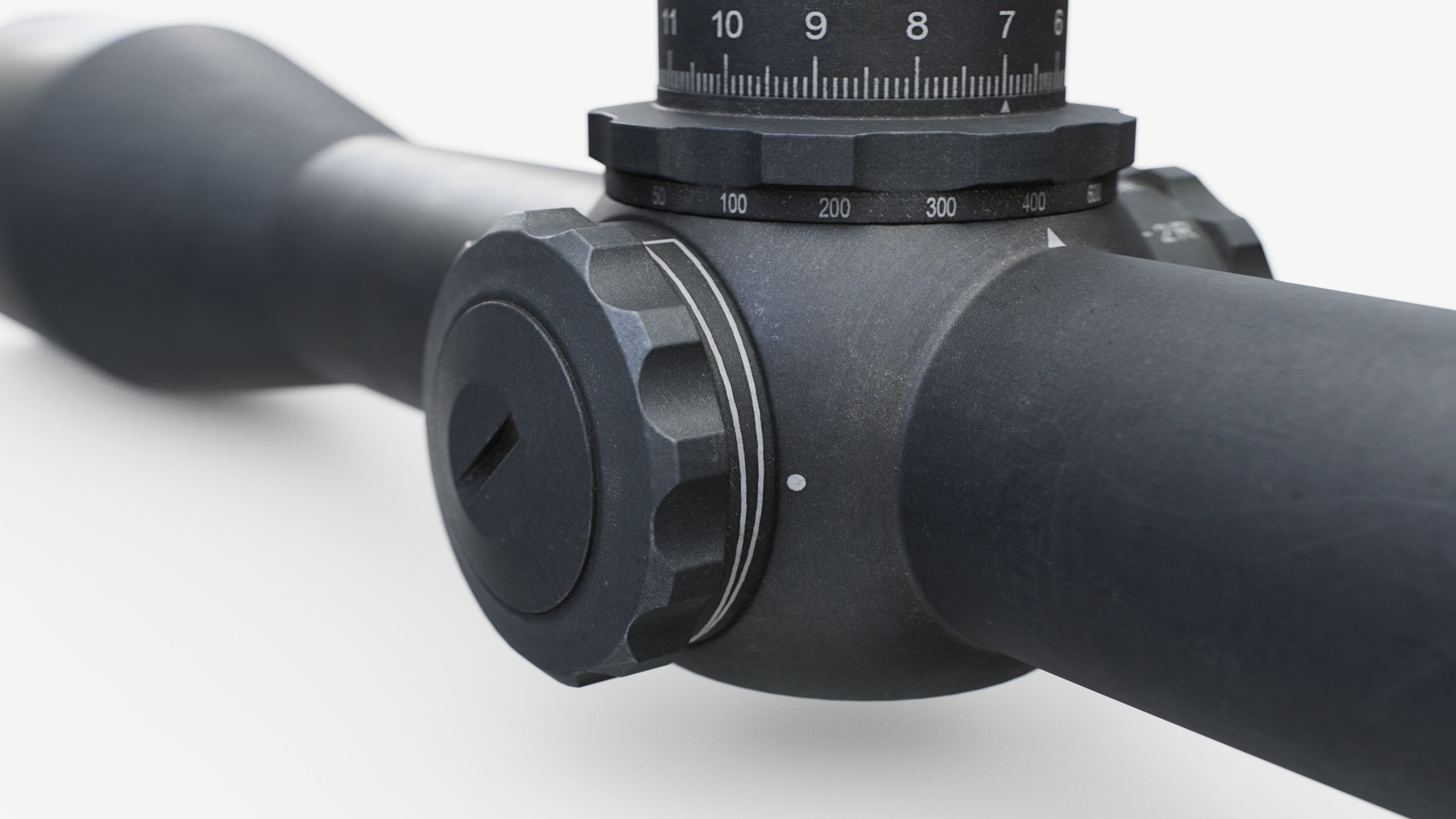 Kahles K624i 6-24x56mm Precision Rifle Scope Low-poly 3D model_14