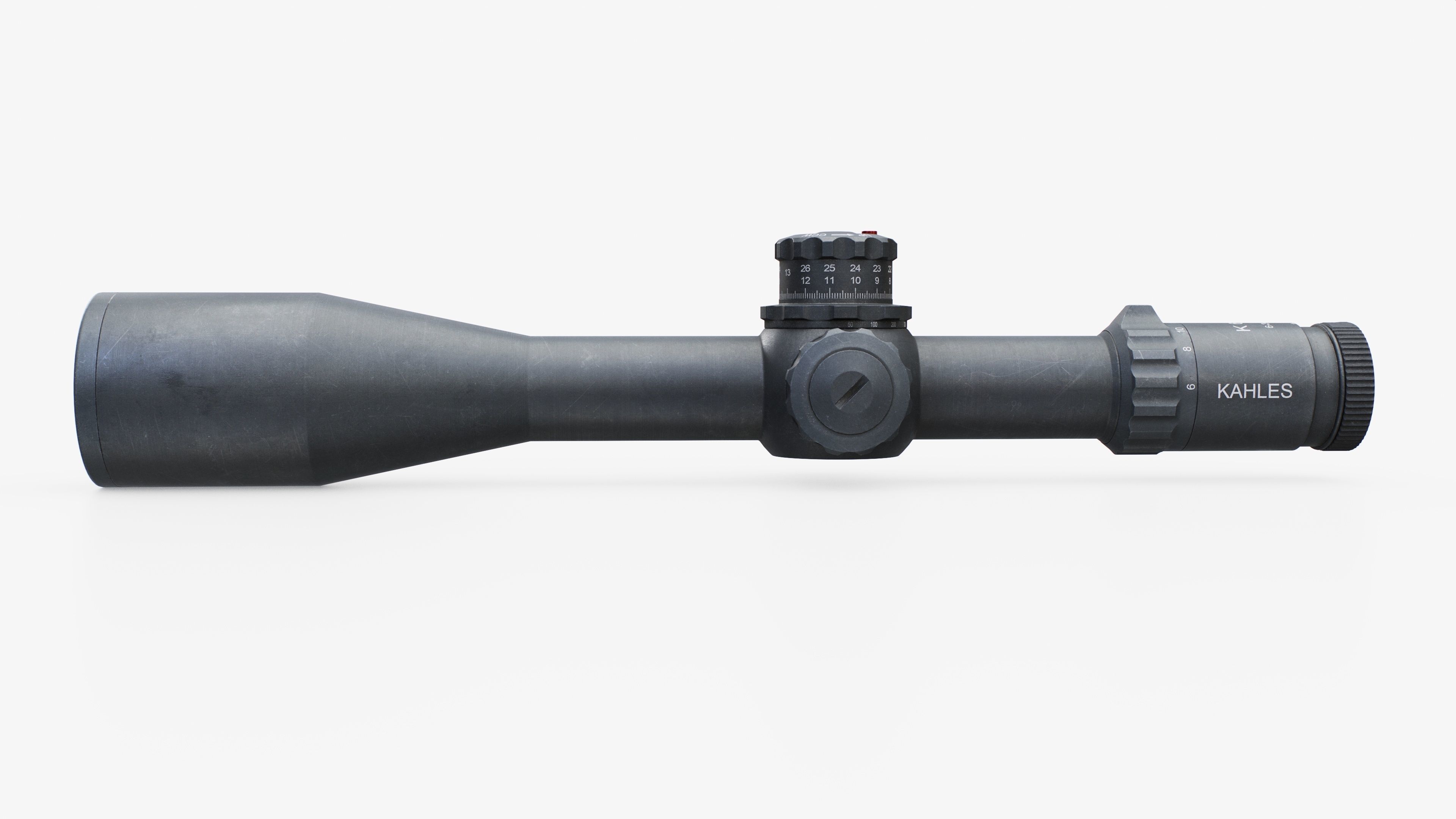 Kahles K624i 6-24x56mm Precision Rifle Scope Low-poly 3D model_3