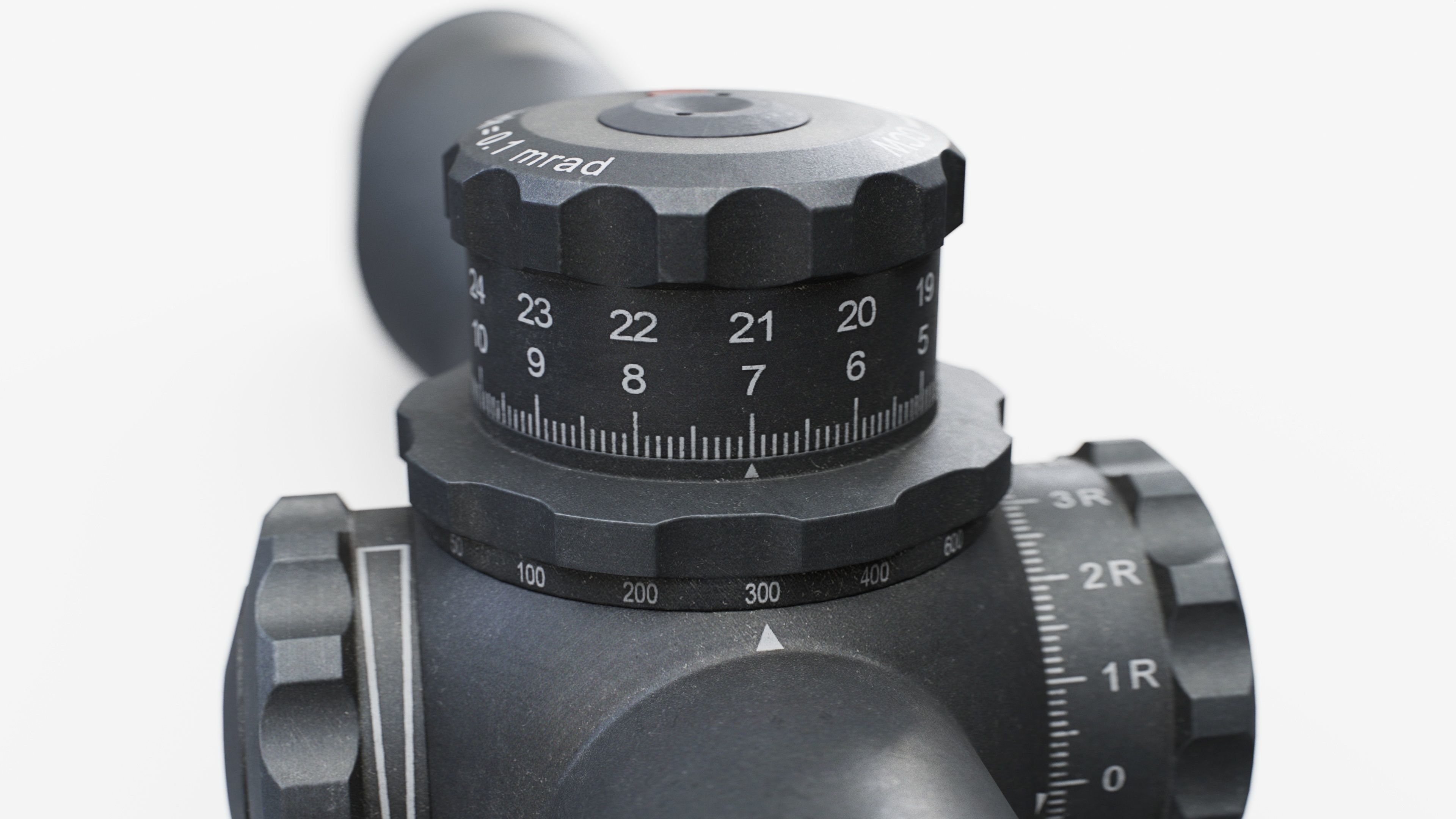 Kahles K624i 6-24x56mm Precision Rifle Scope Low-poly 3D model_17