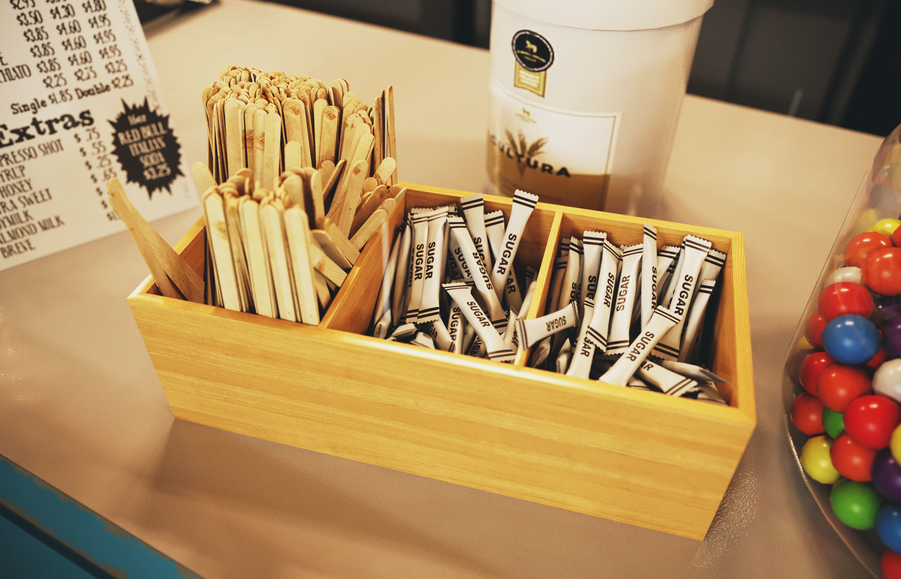 Set street cafe 3D model_13