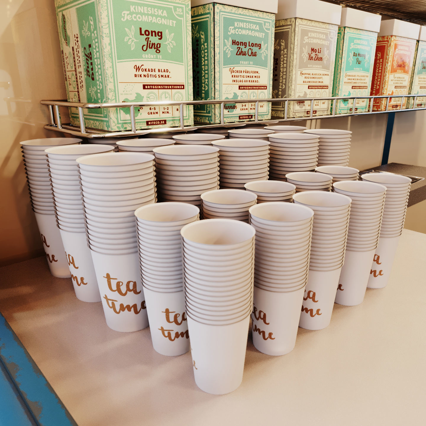 Set street cafe 3D model_12