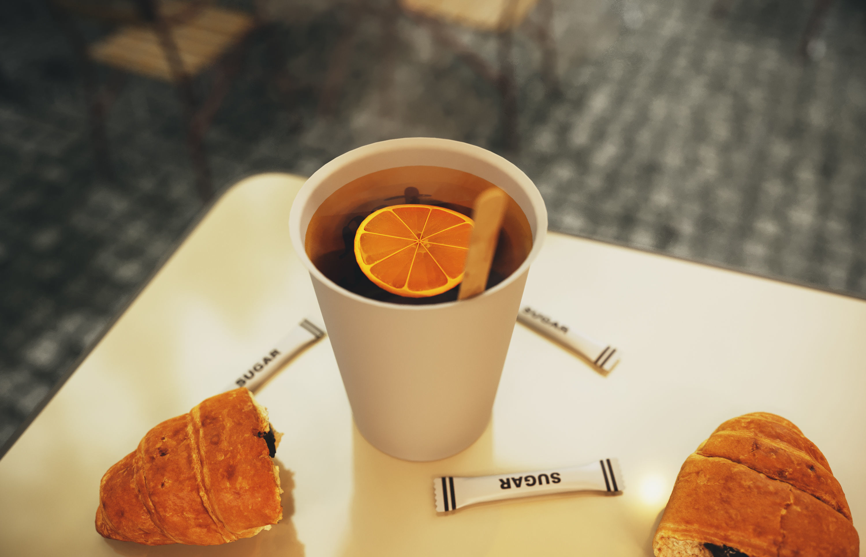 Set street cafe 3D model_7