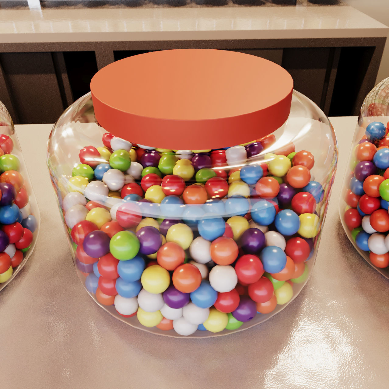 Set street cafe 3D model_11