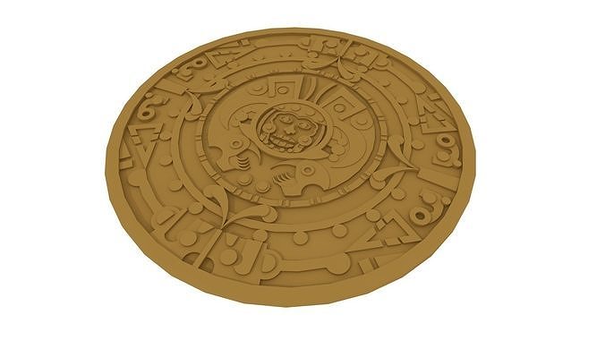 Mayan Medallion 3D print model