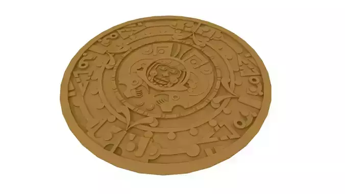 Mayan Medallion 3D print model
