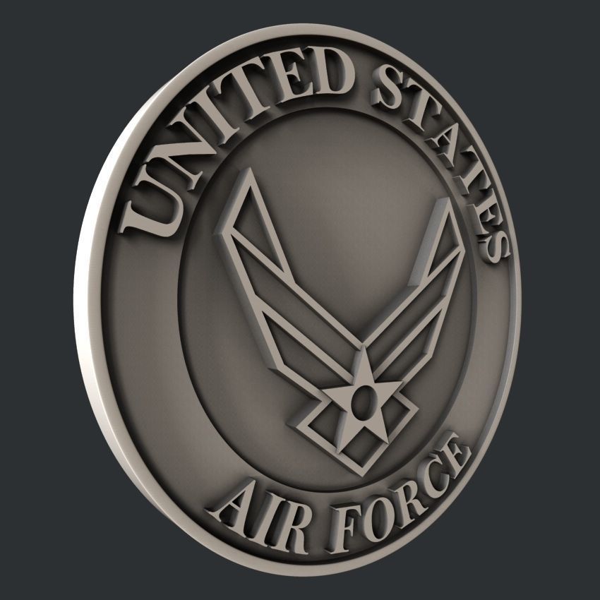 3d STL models for CNC router  US Navy Marines Army and Airforce  3D model_5