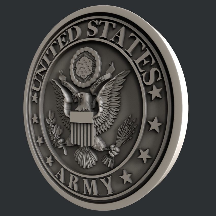 3d STL models for CNC router  US Navy Marines Army and Airforce  3D model_14