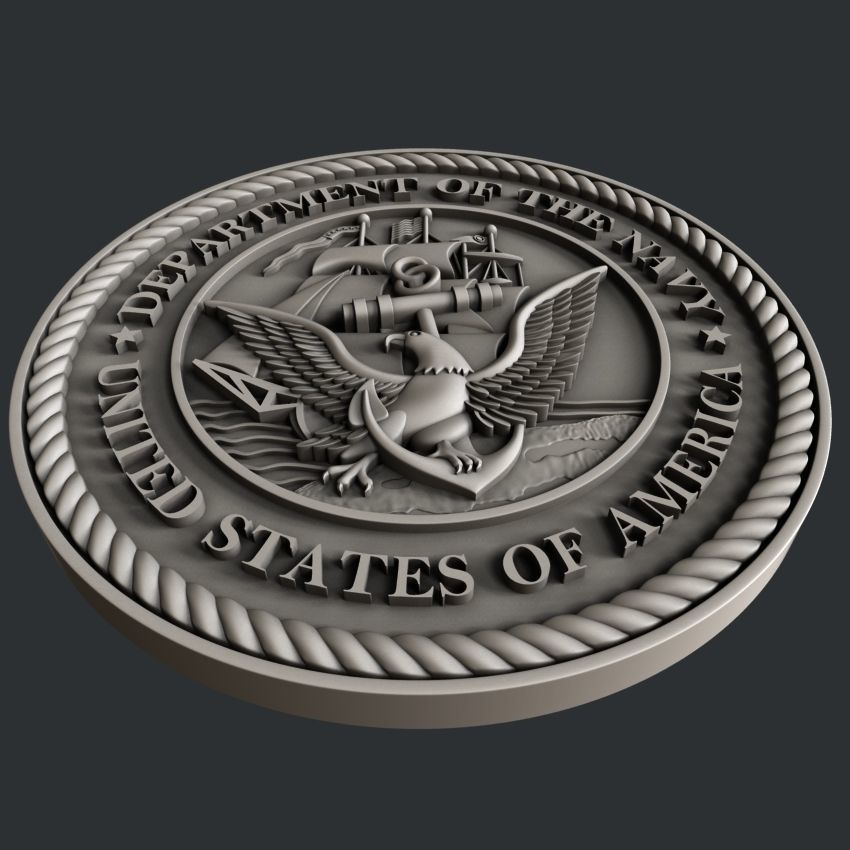 3d STL models for CNC router  US Navy Marines Army and Airforce  3D model_3