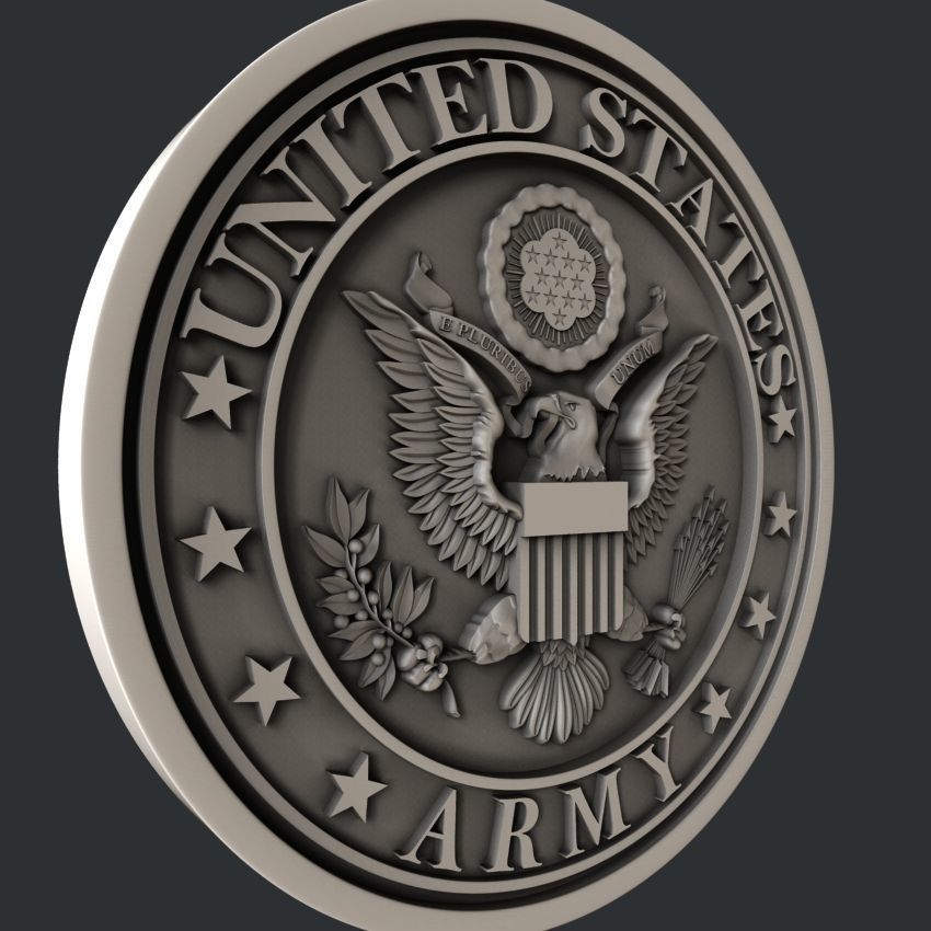 3d STL models for CNC router  US Navy Marines Army and Airforce  3D model_13