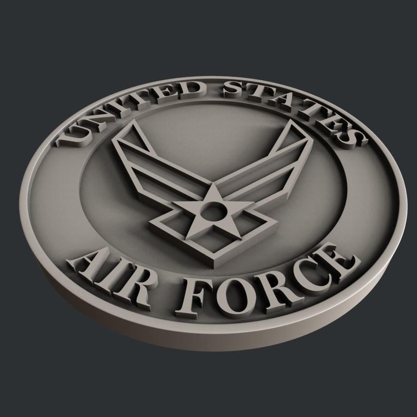 3d STL models for CNC router  US Navy Marines Army and Airforce  3D model_7