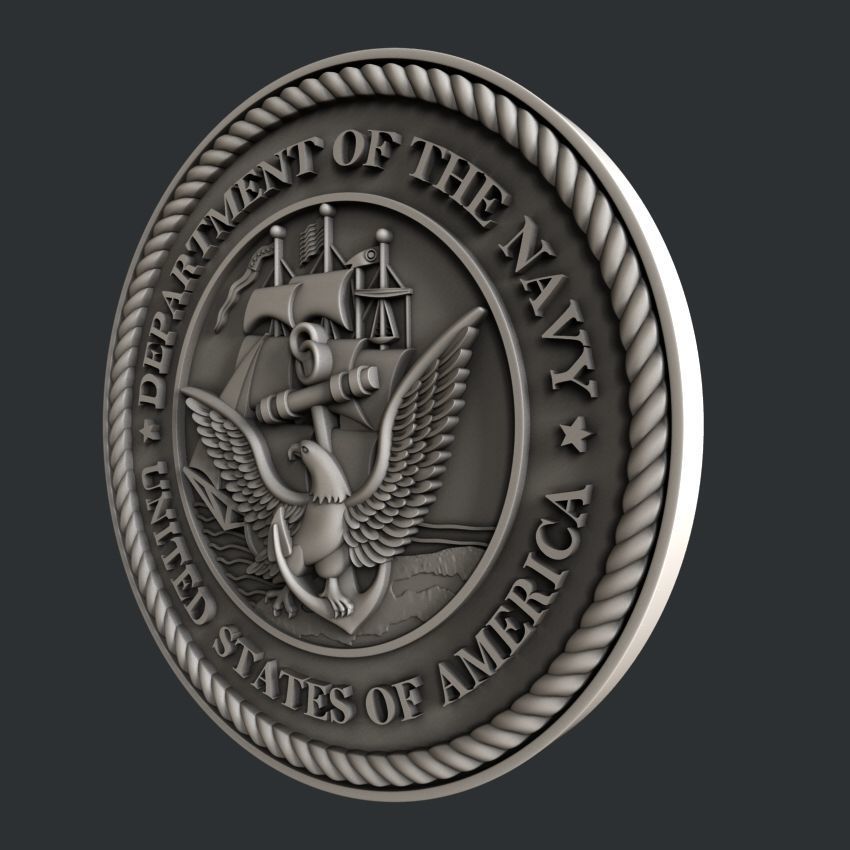 3d STL models for CNC router  US Navy Marines Army and Airforce  3D model_2