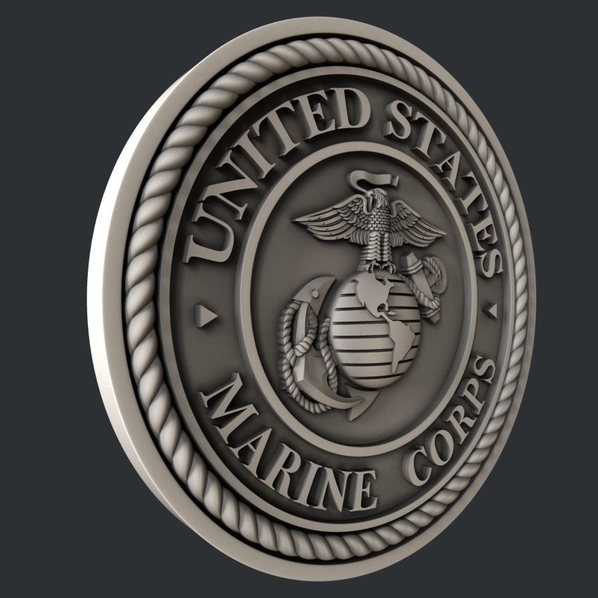 3d STL models for CNC router  US Navy Marines Army and Airforce  3D model_9
