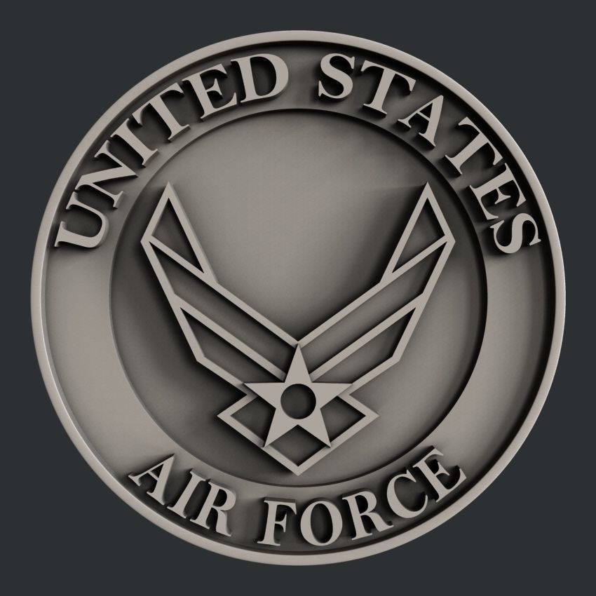 3d STL models for CNC router  US Navy Marines Army and Airforce  3D model_8