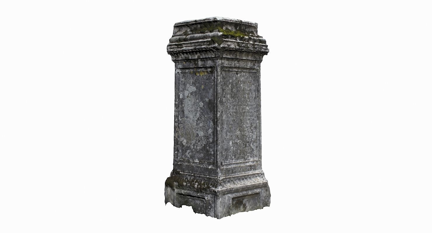 Tombstone Pack Low-poly 3D model_10