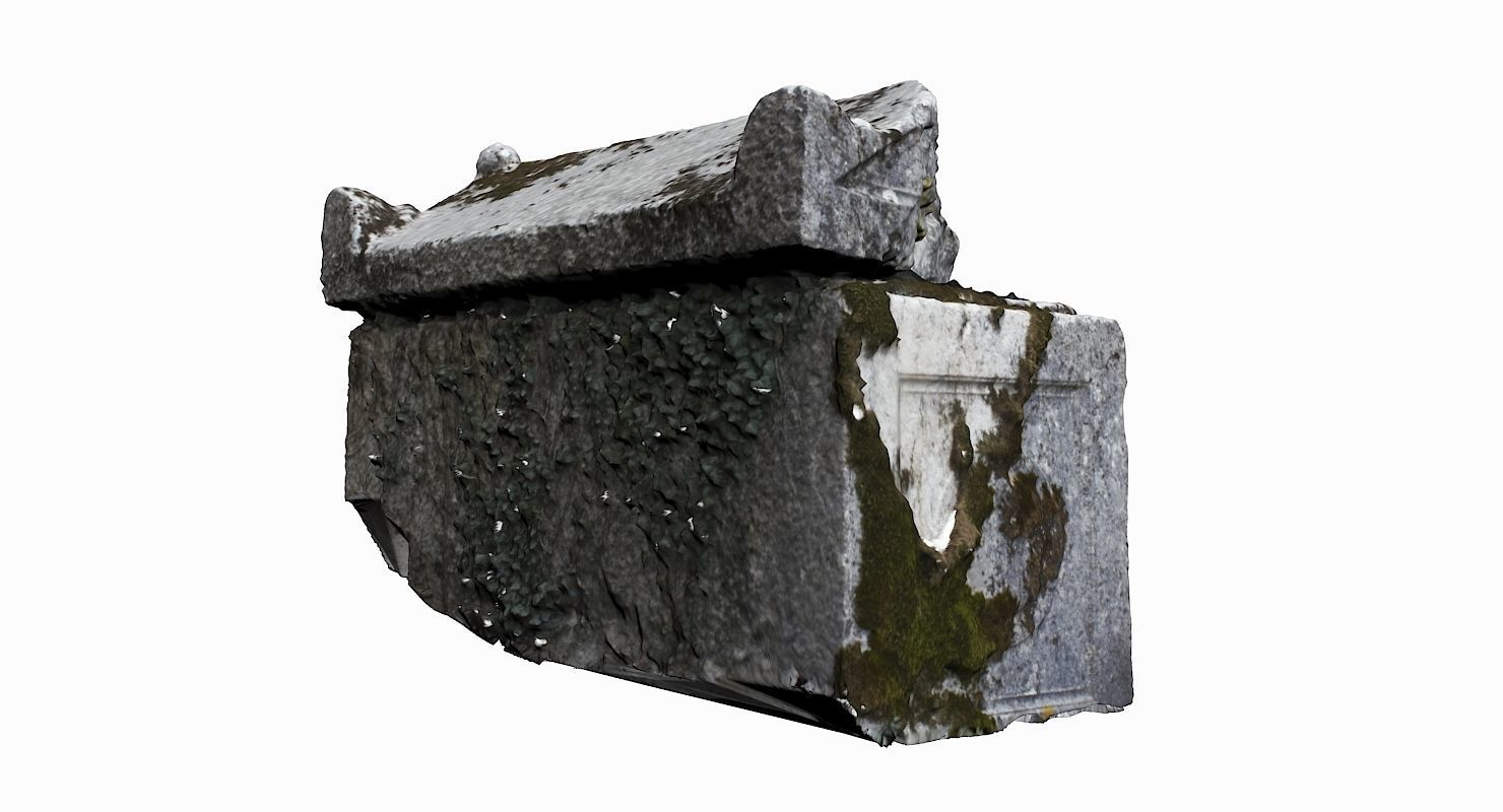 Tombstone Pack Low-poly 3D model_4