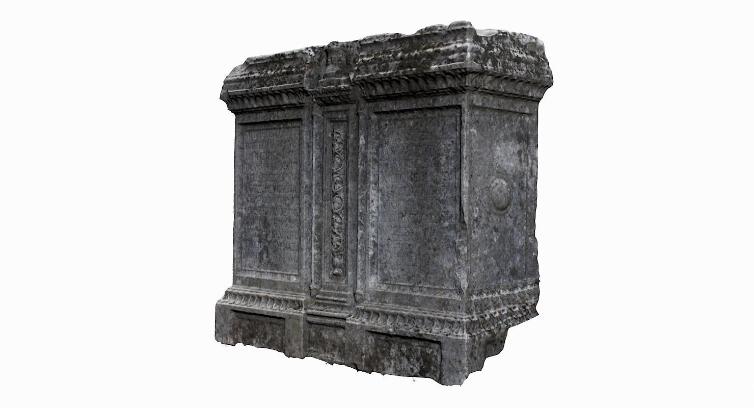 Tombstone Pack Low-poly 3D model_13