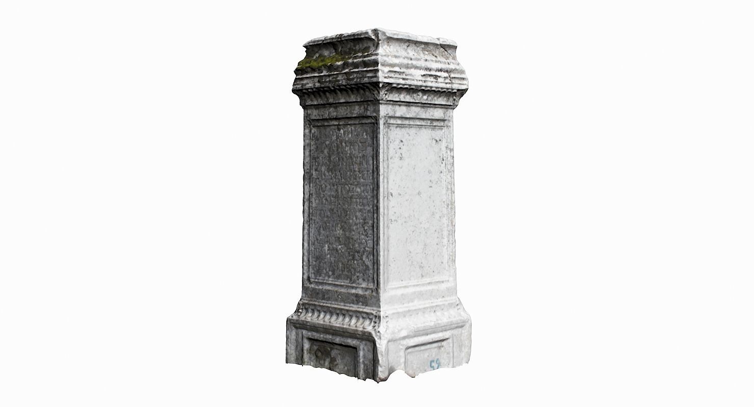 Tombstone Pack Low-poly 3D model_23