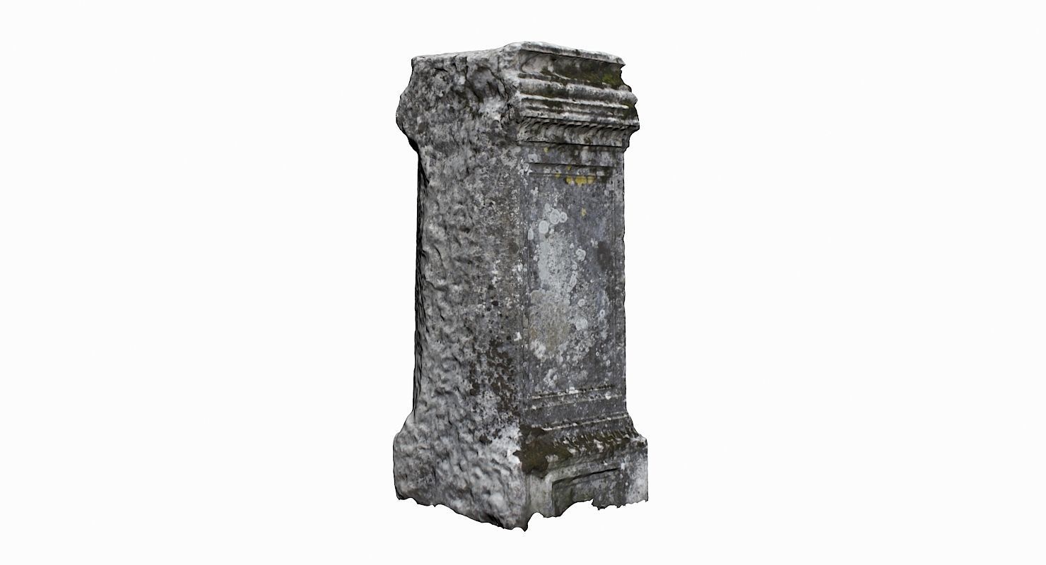 Tombstone Pack Low-poly 3D model_25