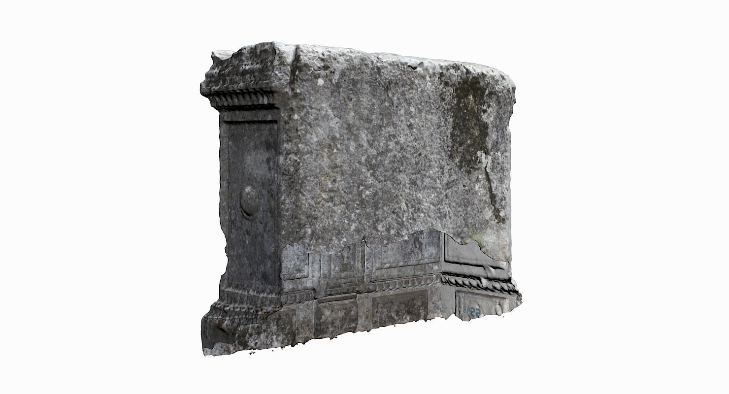 Tombstone Pack Low-poly 3D model_14