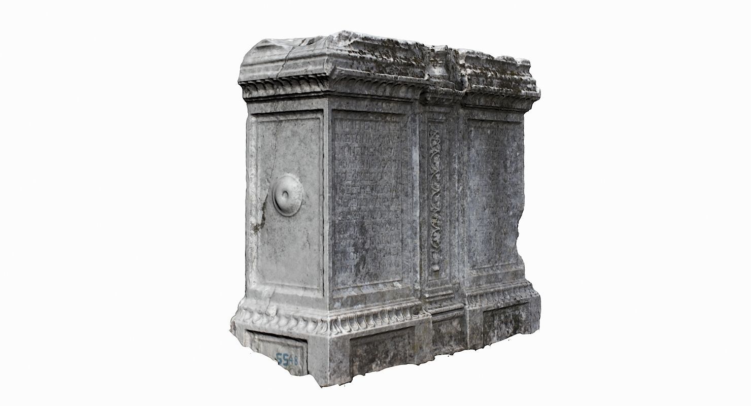 Tombstone Pack Low-poly 3D model_9