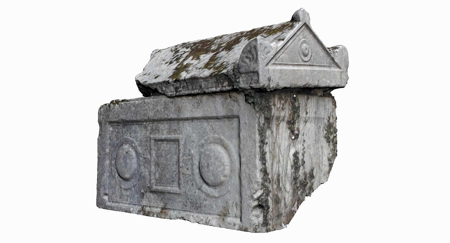 Tombstone Pack Low-poly 3D model_2