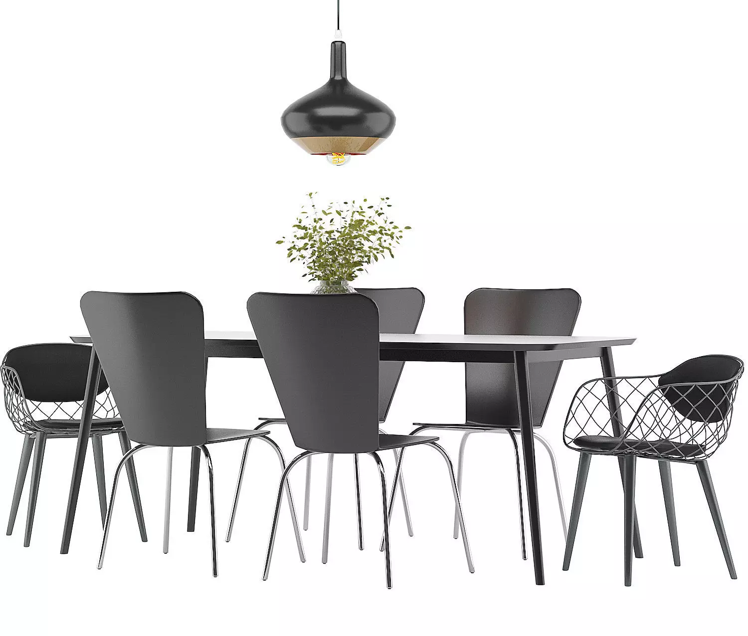 Dining Furnitures Set 36 3D model_0