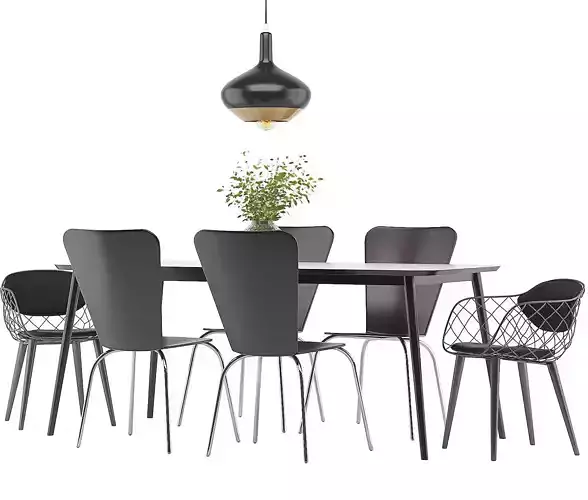 Dining Furnitures Set 36 3D model Dining Furnitures Set 36 3D model