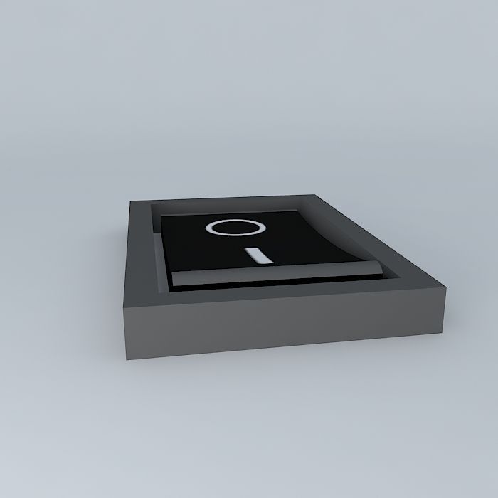 Rocker On Off Switch for Cisco Power Supplies 3D model_2