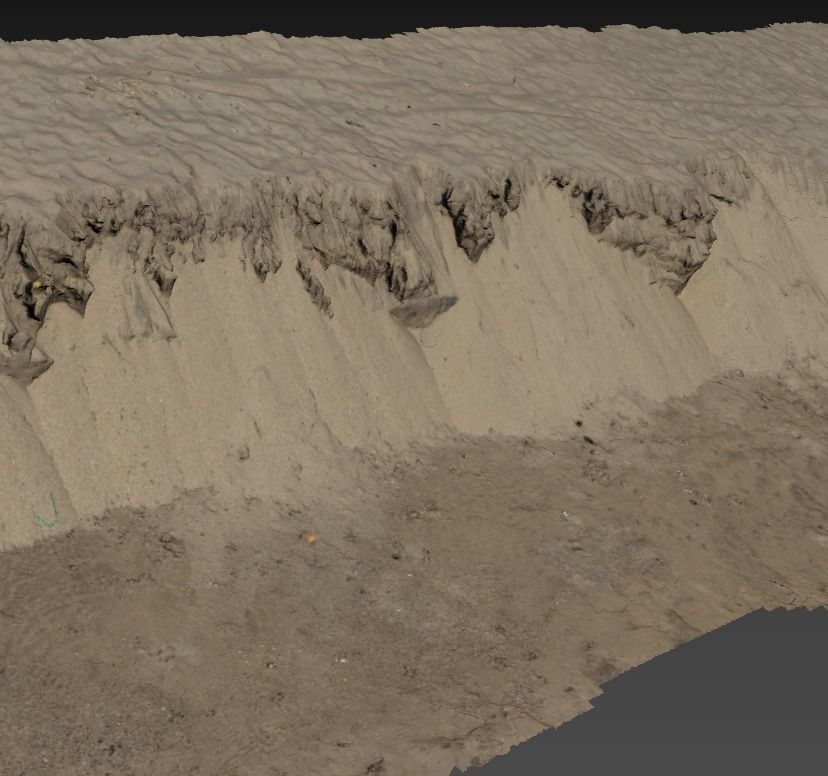 Sand Cliffs Low-poly 3D model_20