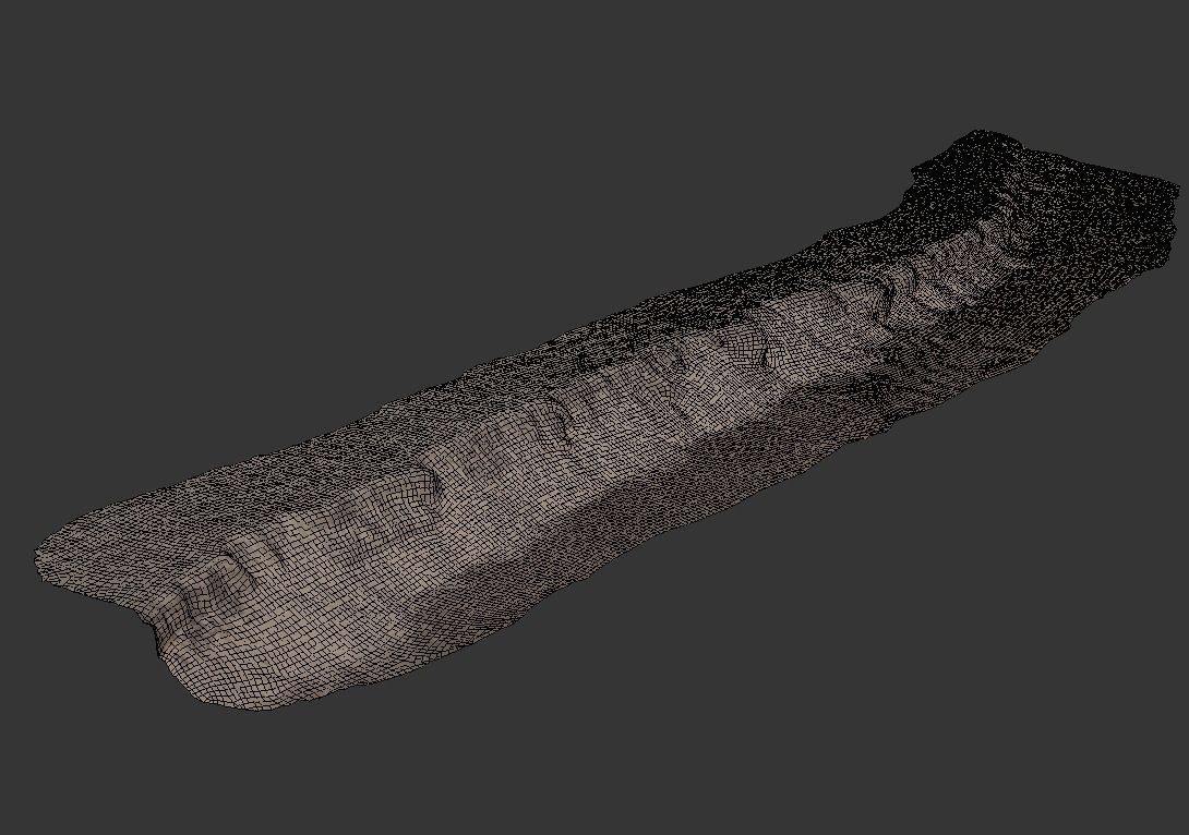 Sand Cliffs Low-poly 3D model_13