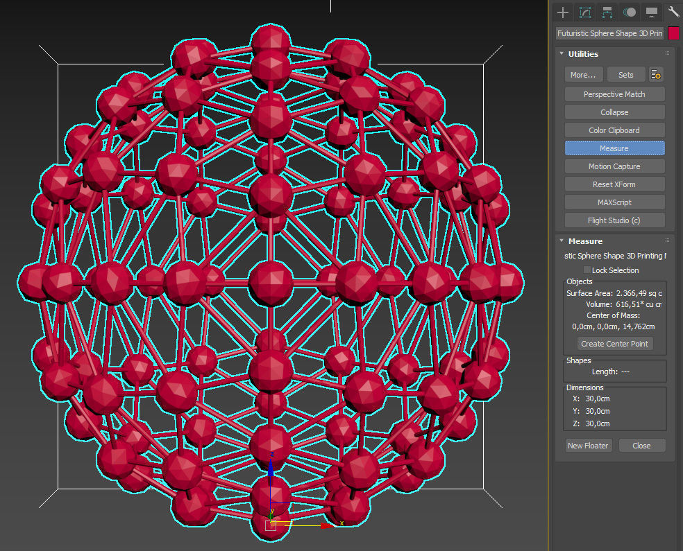 Futuristic Sphere Shape 3D Printing Model 3D print model_5