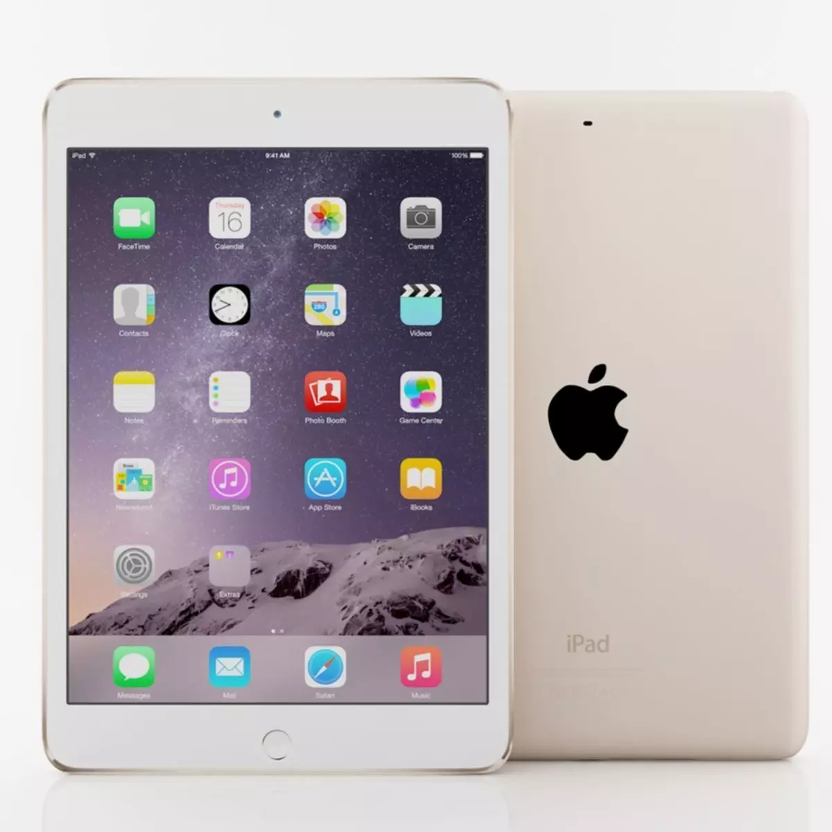Apple iPad mini 3 Gold 3D model_0