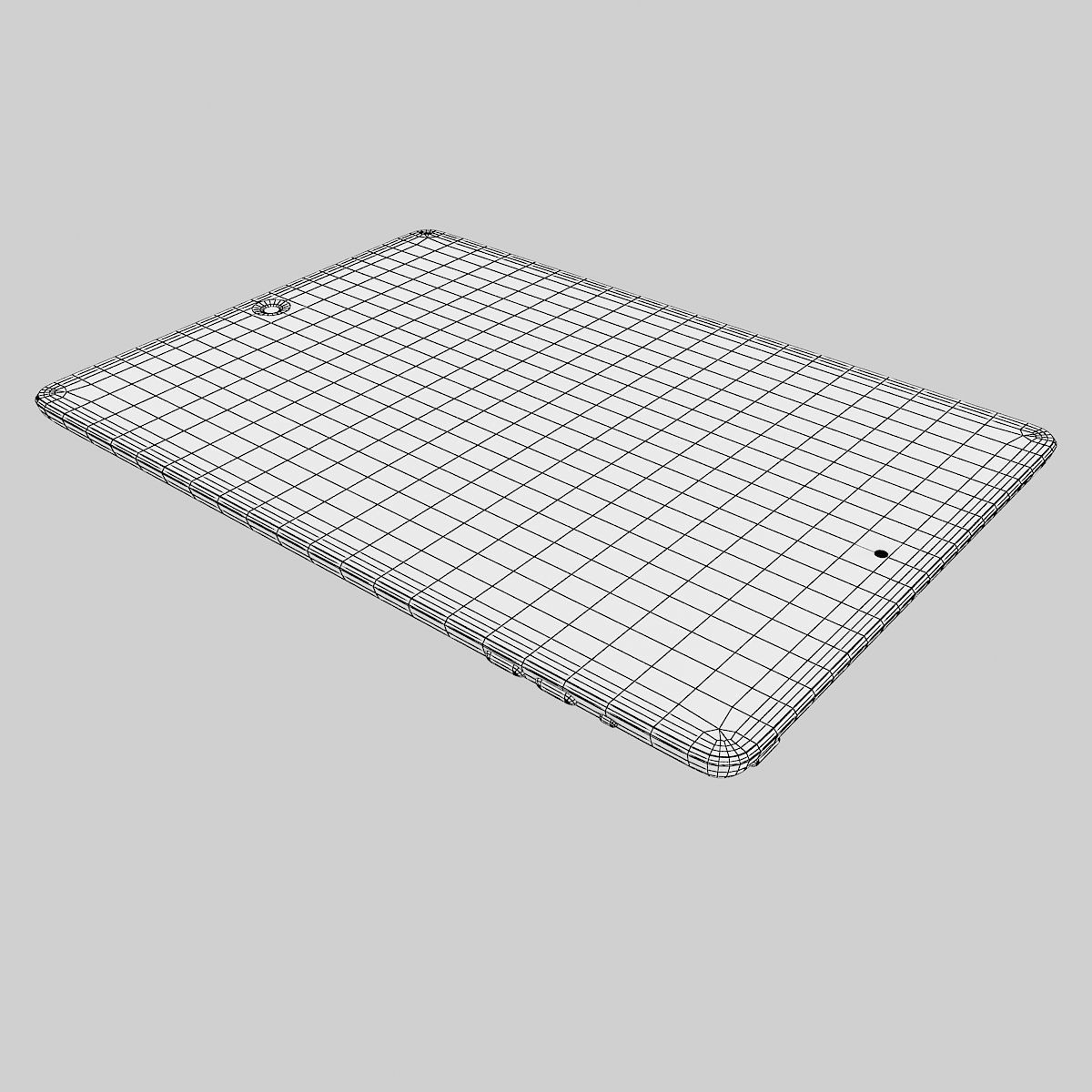 Apple iPad Air White 3D model_11