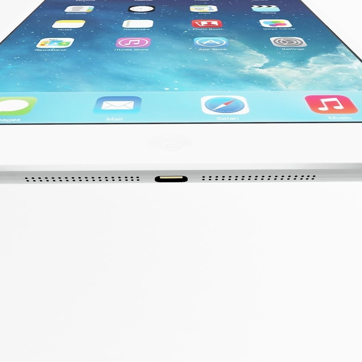 Apple iPad Air White 3D model_7