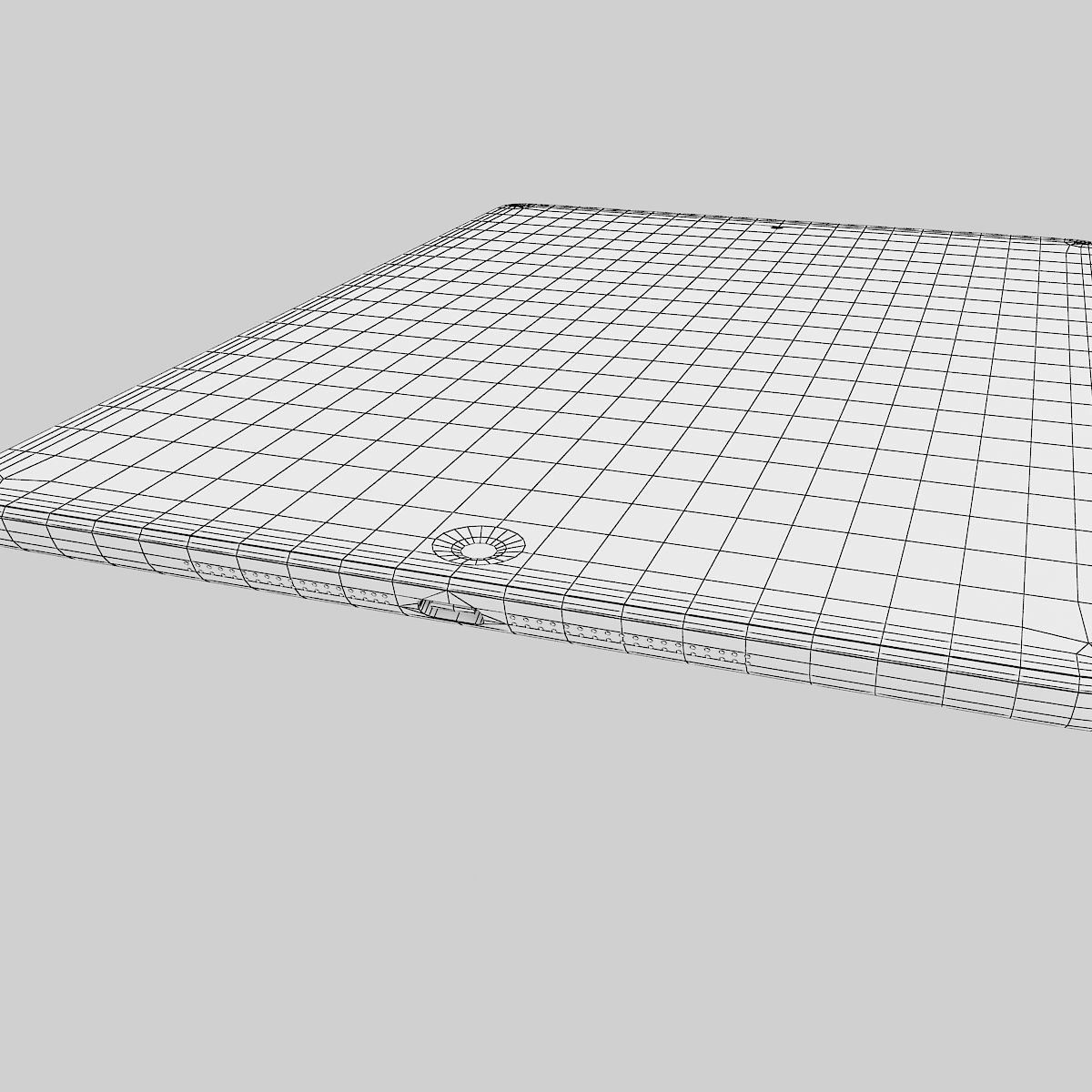 Apple iPad Air White 3D model_13