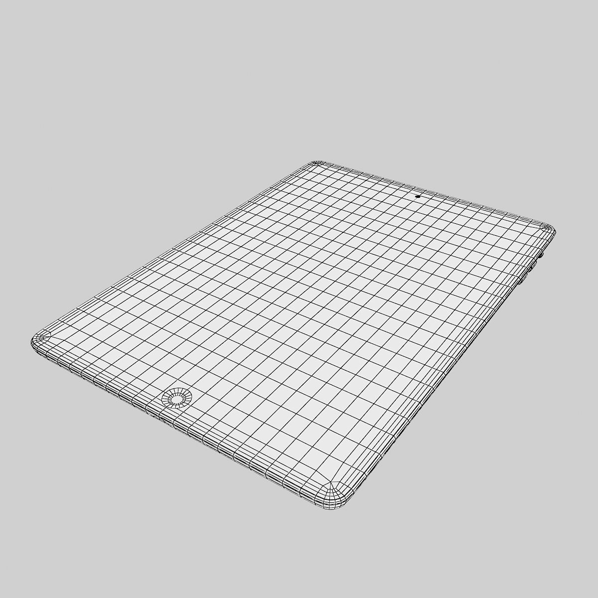 Apple iPad Air White 3D model_10