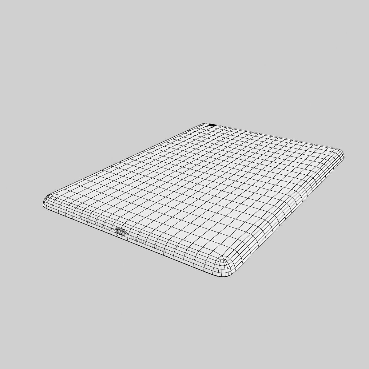 Apple iPad Air White 3D model_14