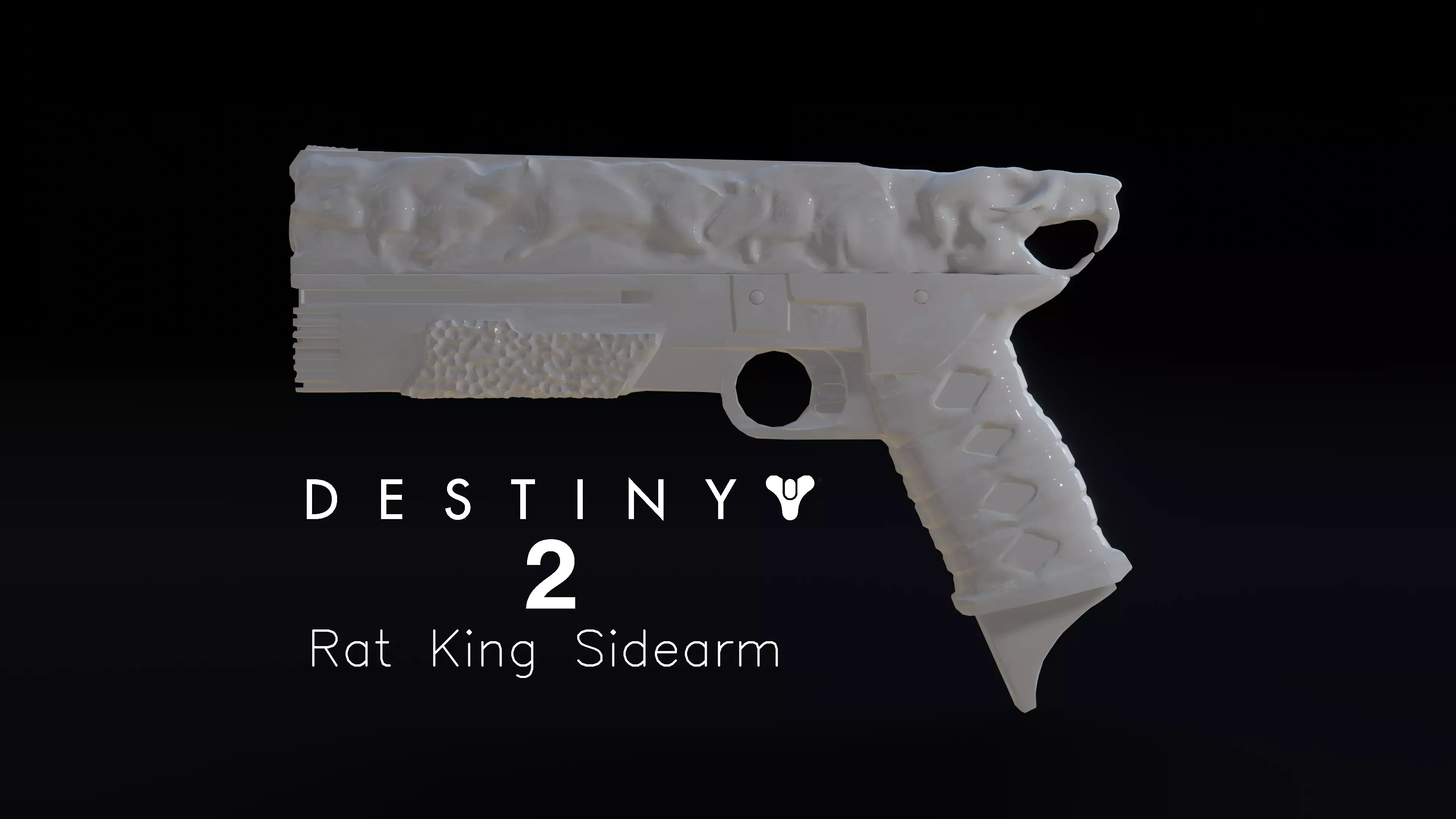Destiny 2 Rat King Sidearm Replica Prop 3D print model