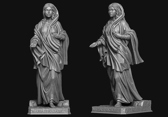 Maria Di Nazareth Statue 3D print model