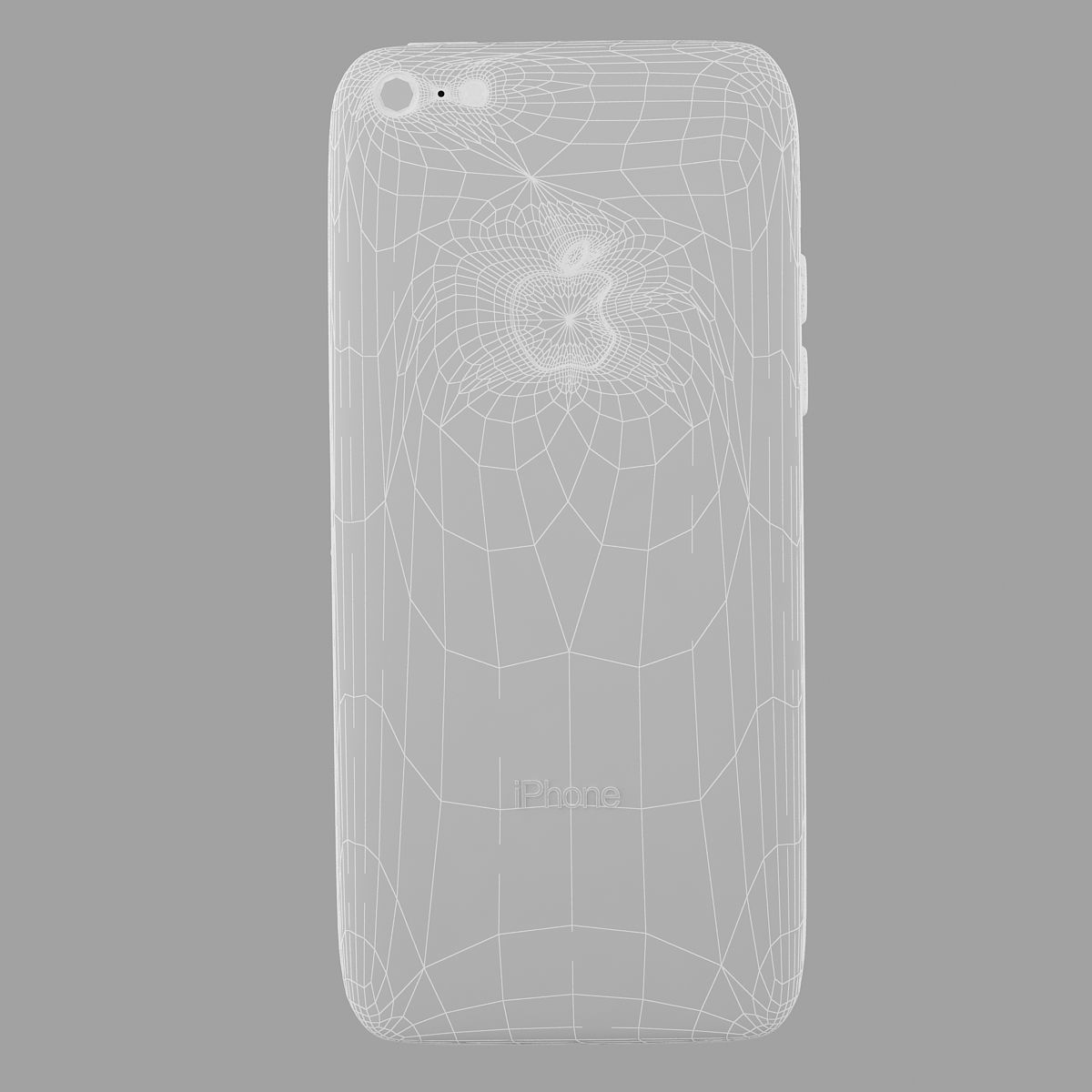 Apple iPhone 5c Blue 3D model_15