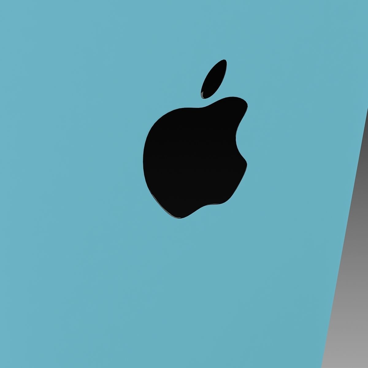 Apple iPhone 5c Blue 3D model_13