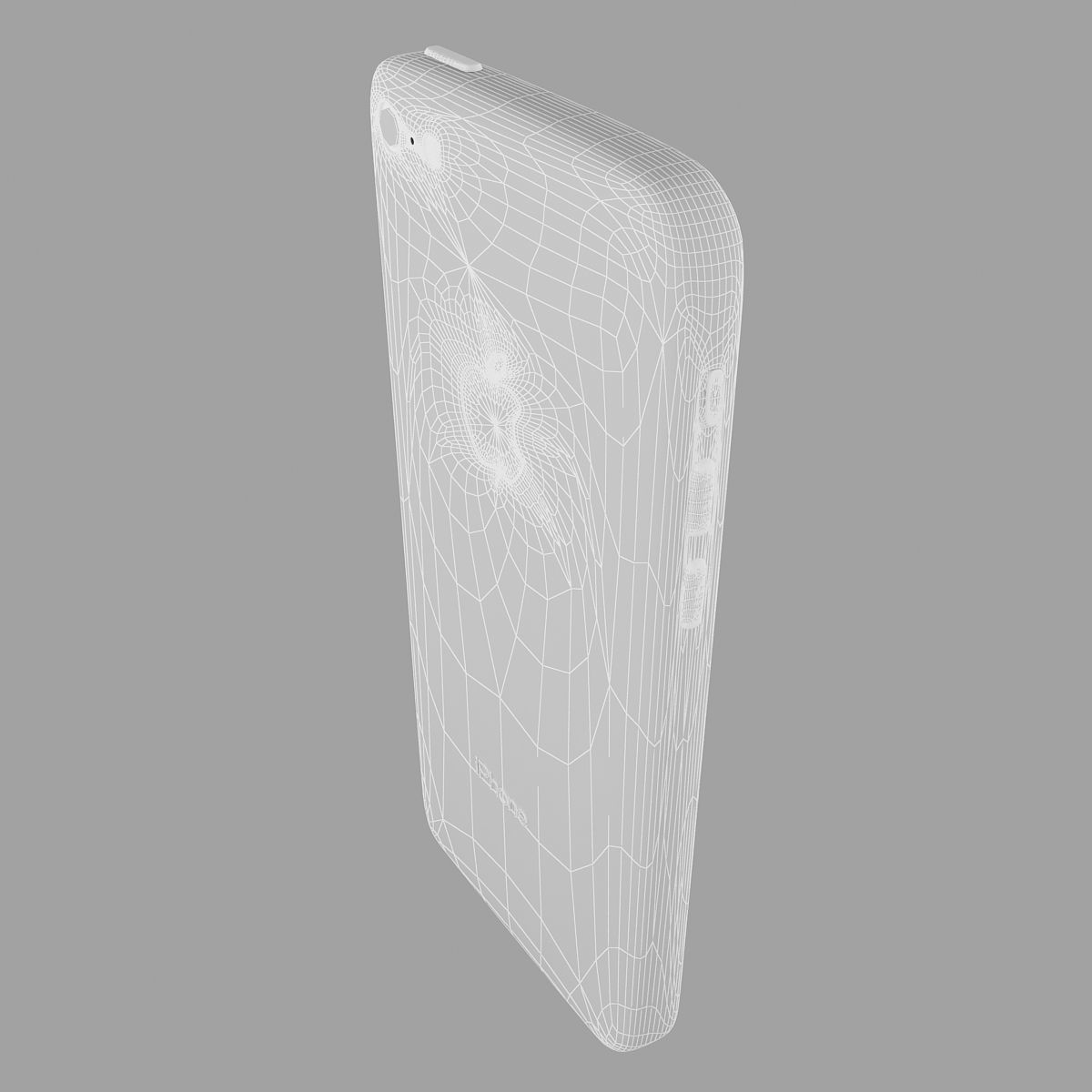 Apple iPhone 5c Blue 3D model_17